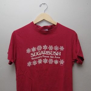 Sugarbush, VT - super soft vintage shirt - Red M/L